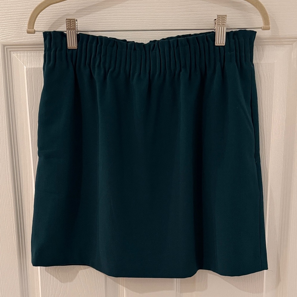 J. Crew Factory Green Mini Skirt